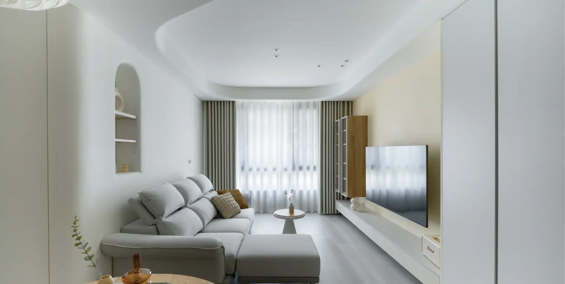 現代北歐奶油風 客廳